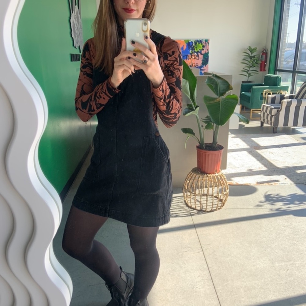 Denim Overall Dress
